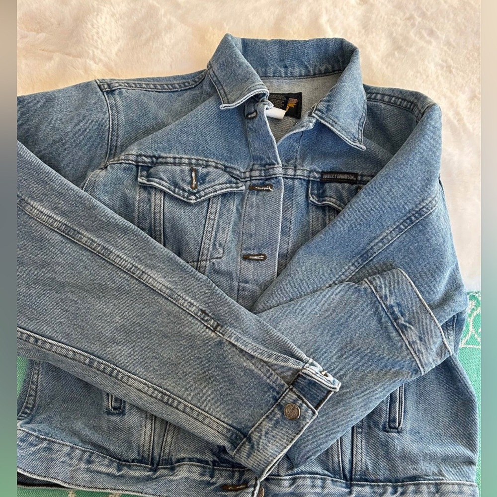 VINTAGE HARLEY DAVIDSON JEAN JACKET